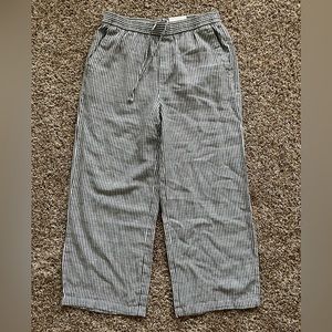 New with tags Old Navy wide leg striped linen pants